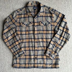 Patagonia Men's Organic Cotton Fjord Flannel Shirt Small